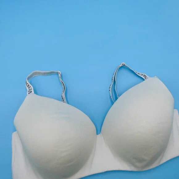 Victorias Secret T-shirt Bra 40DD White Lightly Lined Wireless Padded Lingerie - Picture 4 of 10